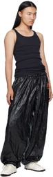 LU'U DAN Black Shell Sweatpants