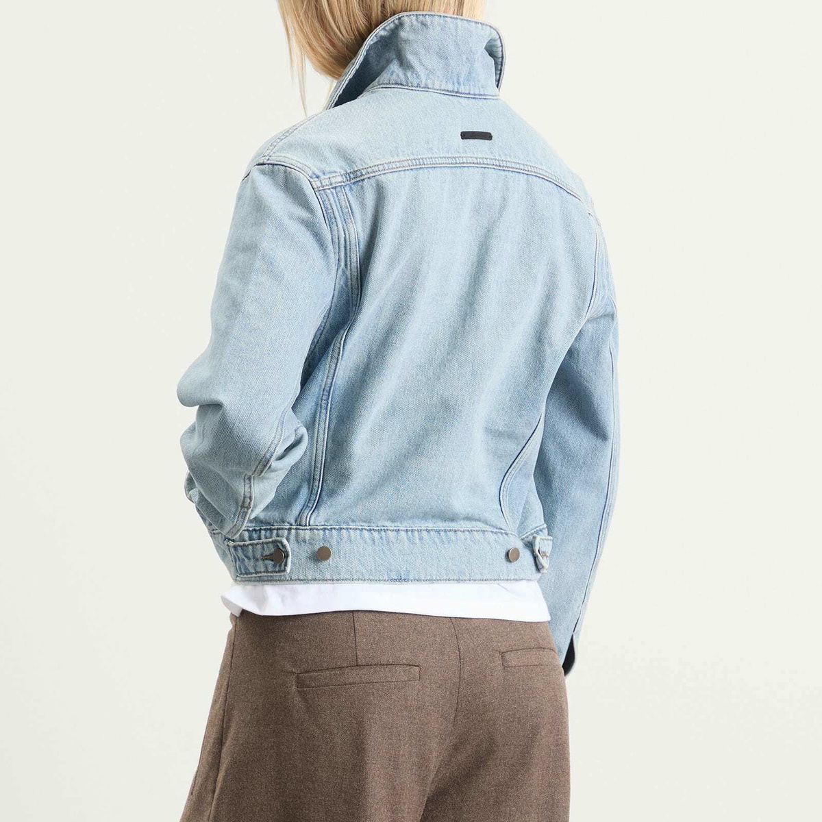 Fear of God ESSENTIALS Women's Trucker Jacket in Classic Blue