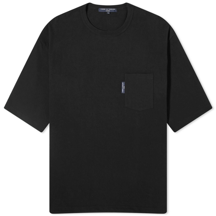 Photo: Comme des Garçons Homme Men's Drawstring Pocket T-Shirt in Black