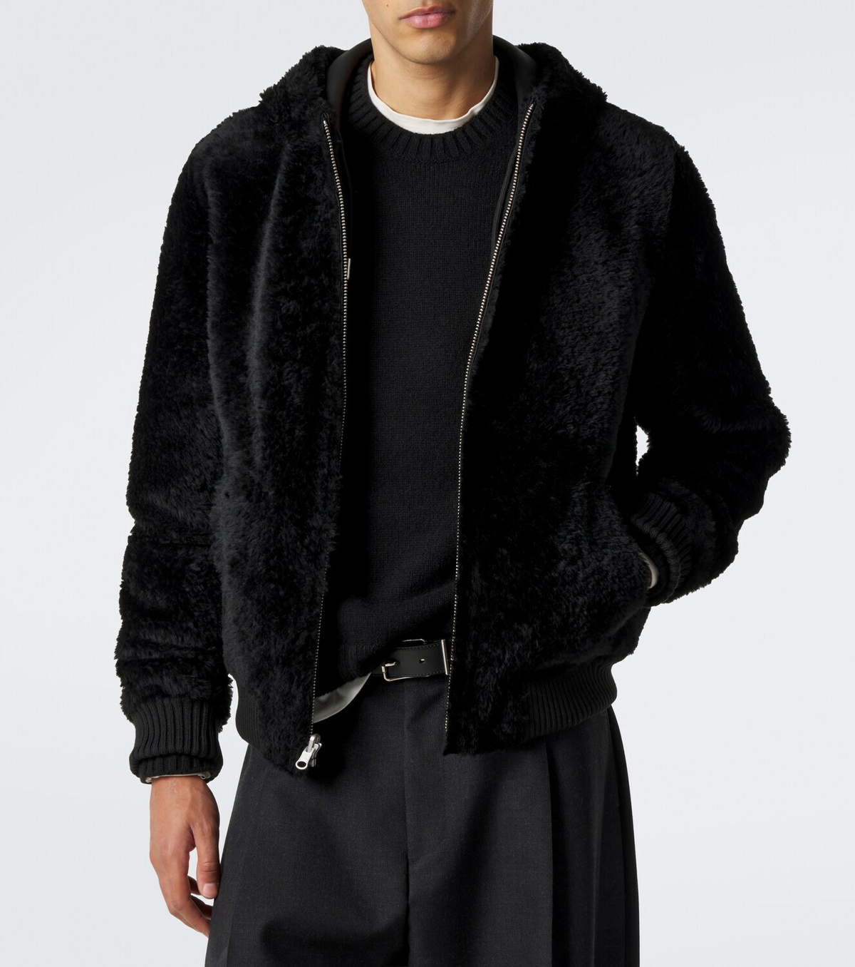 Arma Novel reversible hooded shearling jacket