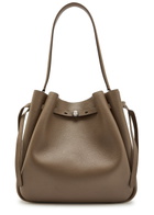 Tory Burch Romy Large Grained Leather Bucket bag - Taupe - One Size