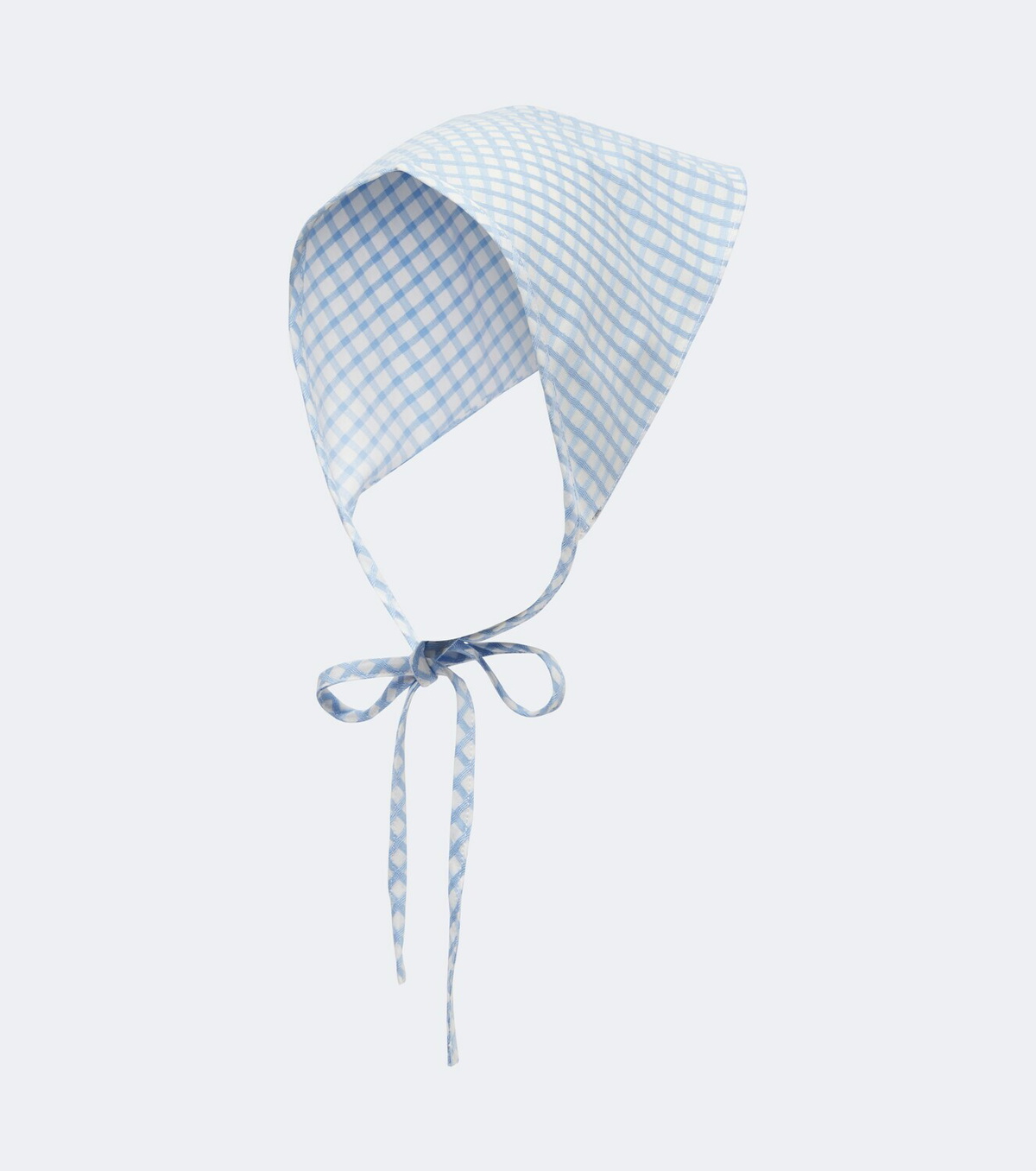 Posse Lila checked cotton head scarf