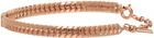 Fendi Rose Gold 'Forever Fendi' Baguette Bracelet