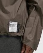 Satisfy Running Pertex 3L Rain Fly Jacket Brown Mens Windbreaker