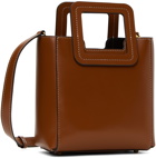 Staud Tan Mini Shirley Leather Bag