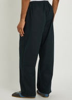 Willy Chavarria Ruff Rider Logo-embroidered Cotton Trousers Black