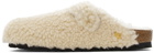 Birkenstock Off-White Boston Big Buckle Loafers