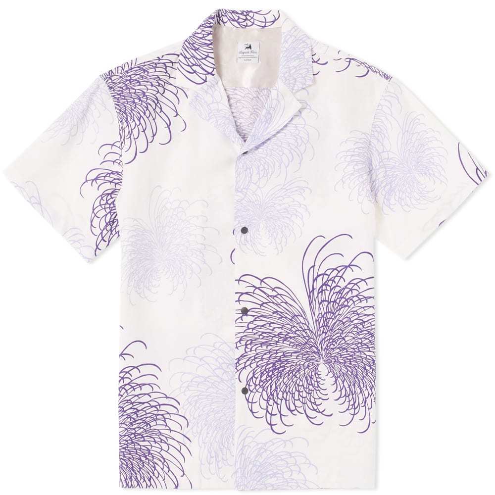 Sasquatchfabrix Fireworks Notched Collar Shirt White Sasquatchfabrix