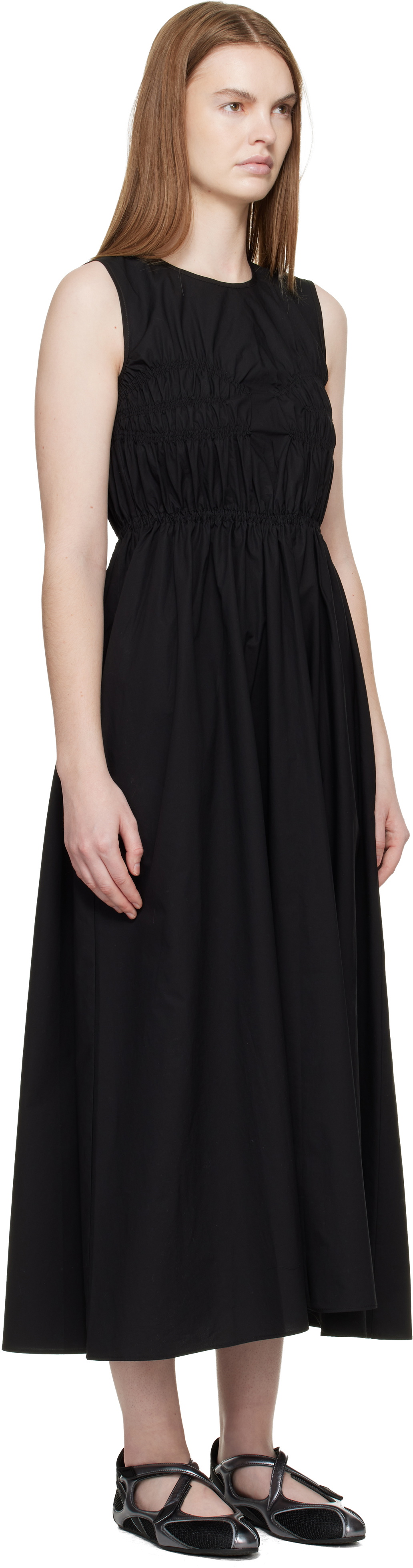 Cecilie Bahnsen Black CBchristy Midi Dress