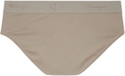 Rick Owens Beige Champion Edition Organic Cotton Briefs