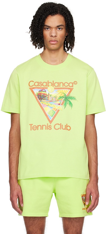 Photo: Casablanca Green 'Afro Cubism Tennis Club' T-Shirt