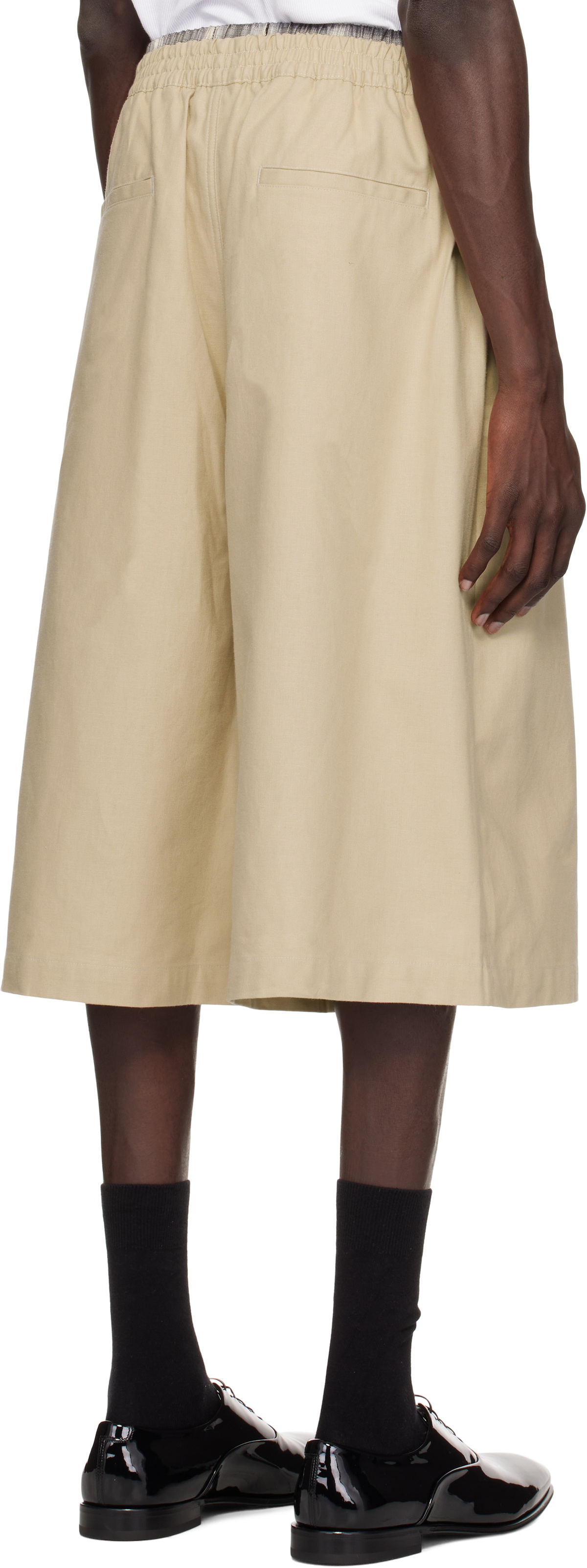 WILLY CHAVARRIA Beige Exposed Boxers Shorts