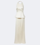 Róhe Bridal peplum satin gown