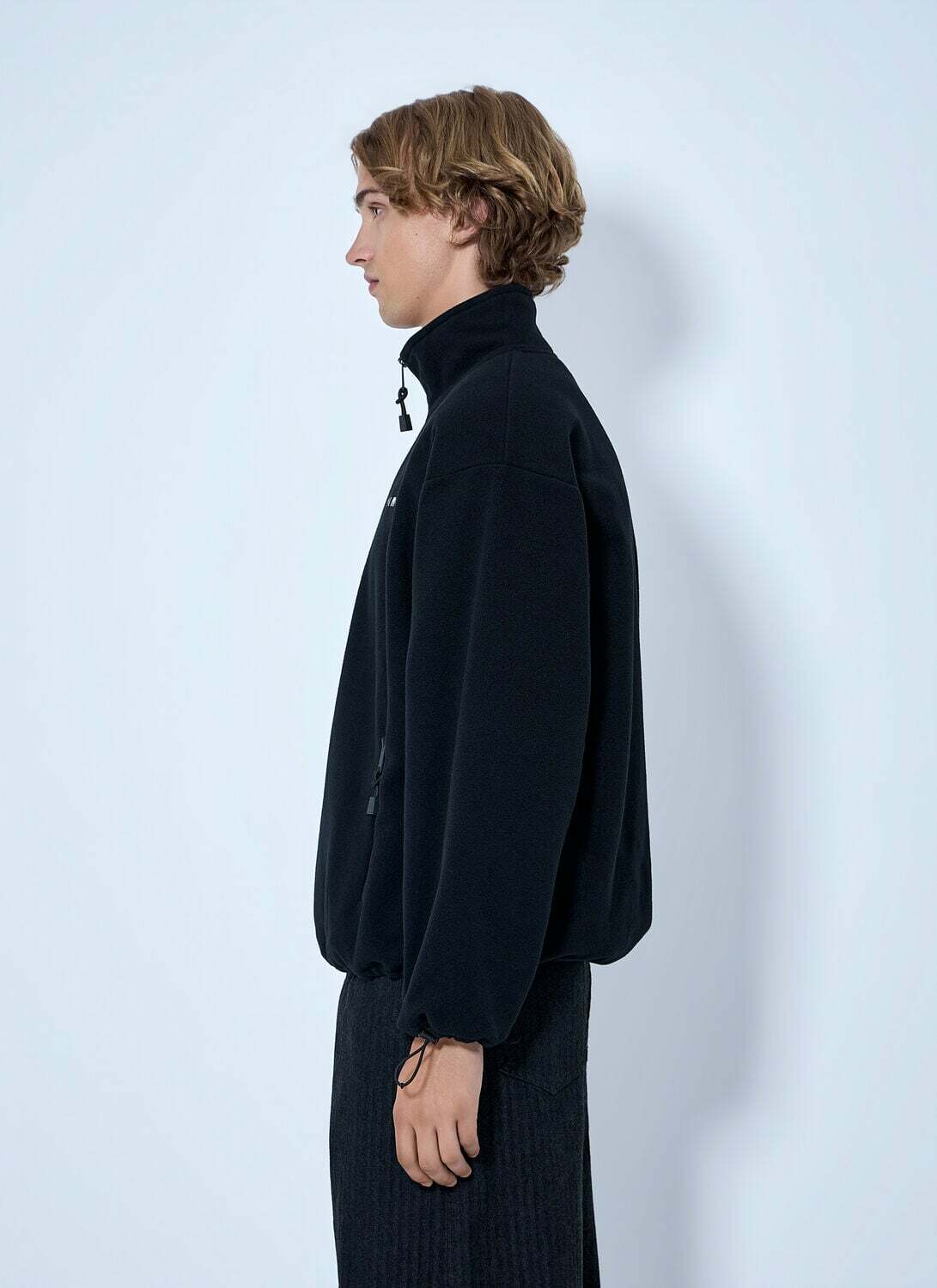 Miu Miu Half-Zip Fleece Sweatshirt