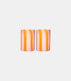 Aquazzura Casa Dolcevita Stripe set of 2 tumblers