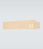 Miu Miu Logo mohair and wool-blend scarf