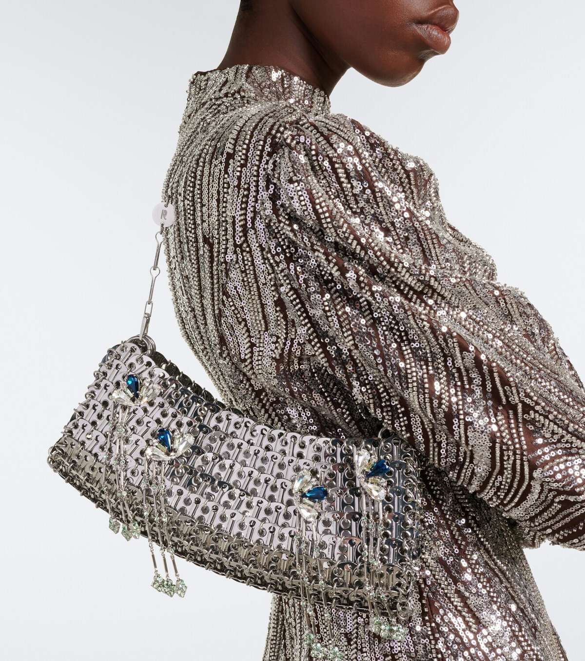 Rabanne 1969 embellished shoulder bag
