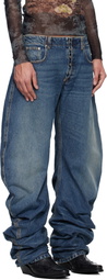 Jean Paul Gaultier Blue Oversize Fit Jeans