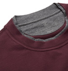 Brunello Cucinelli - Slim-Fit Layered Cotton-Jersey T-Shirt - Burgundy
