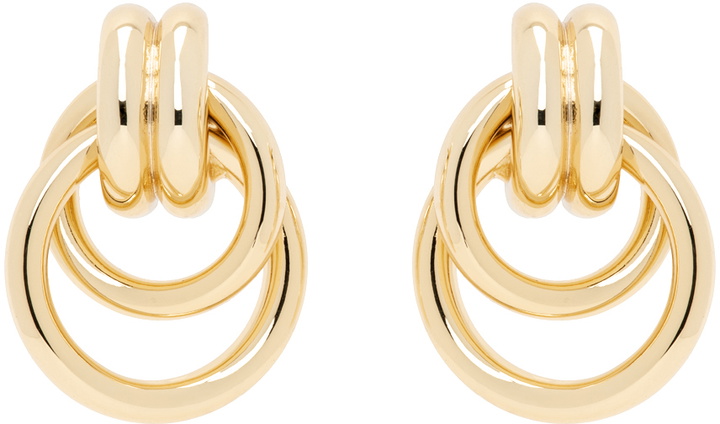 Photo: ANINE BING Gold Double Knot Earrings