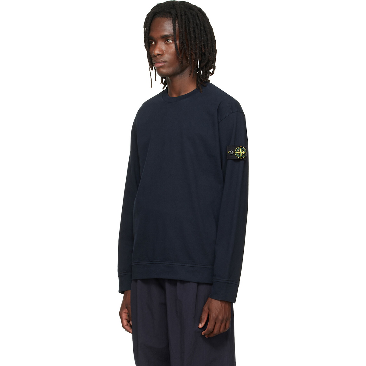 Stone Island Navy 6100057 Organic Cotton Sweatshirt
