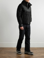 Kjus - Arctic Luxe Panelled Quilted Merino Wool-Blend Hooded Down Ski Jacket - Black