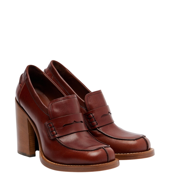 Photo: Dries Van Noten Leather loafer pumps