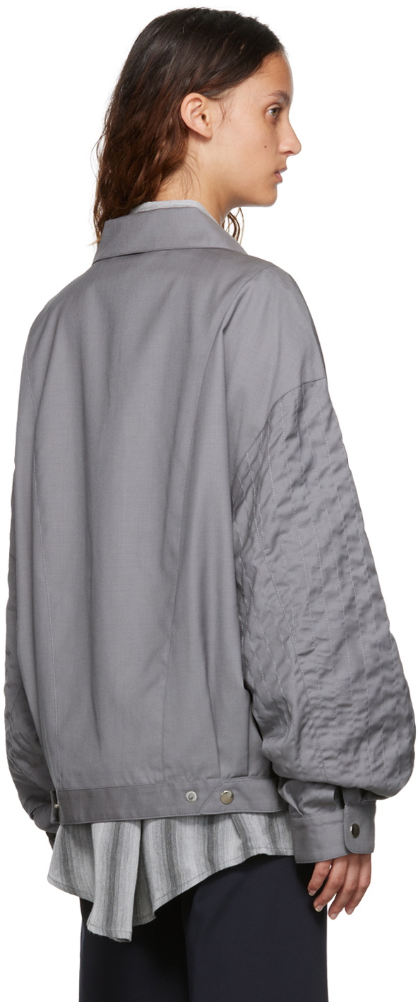 Maryam Nassir Zadeh SSENSE Exclusive Gray Hero Jacket Maryam