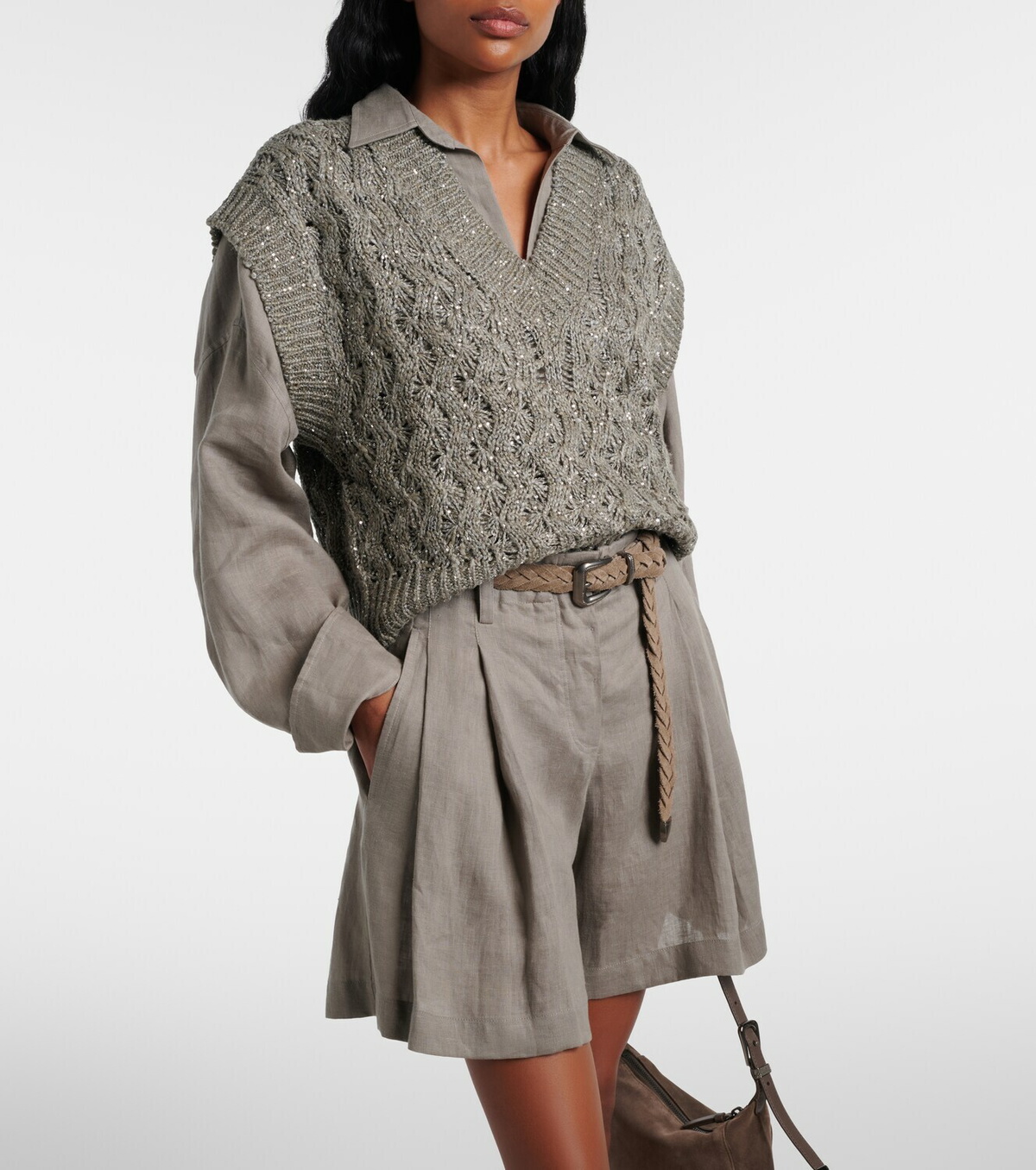 Brunello Cucinelli Sequined sweater vest