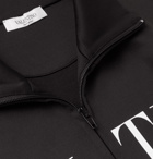Valentino - Logo-Print Jersey Track Jacket - Men - Black