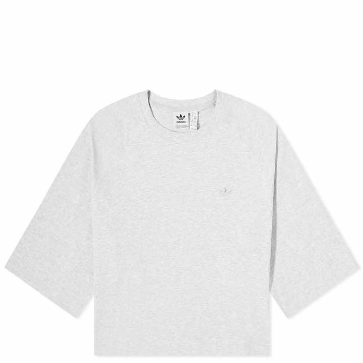 Photo: Adidas Women's Essential T-Shirt in Light Grey Heather
