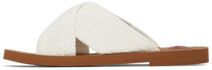 【関税＆送料込み】ChloAC Woody Flat Sandals Woody Flat Mule | Must-have Women's White Slides | Chloé SG