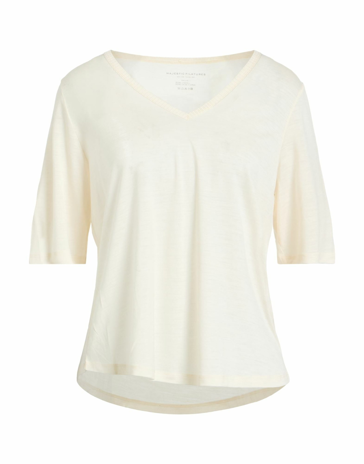 Majestic Filatures Womens T-shirt Ivory