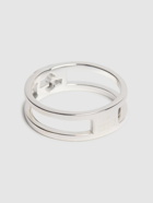 GUCCI Interlocking Sterling Silver Ring