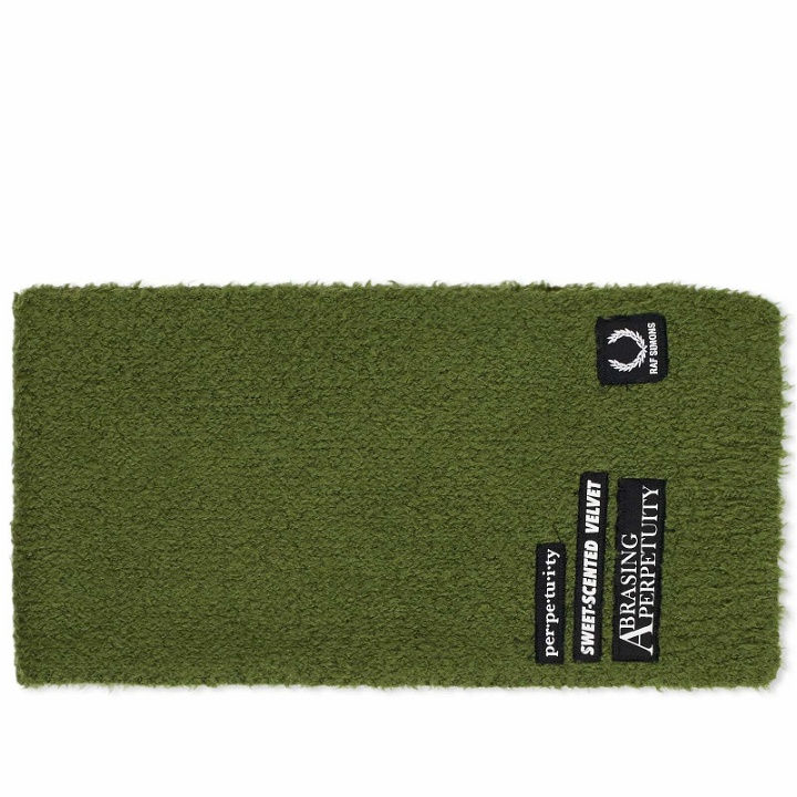 Photo: Fred Perry Men's x Raf Simons Fluffy Knit Scarf in Chive