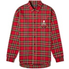 MASTERMIND WORLD Reversible Flannel Skull Shirt