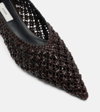 Toteme Sharp woven leather pumps