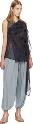 Belle Anna Navy Vale Top