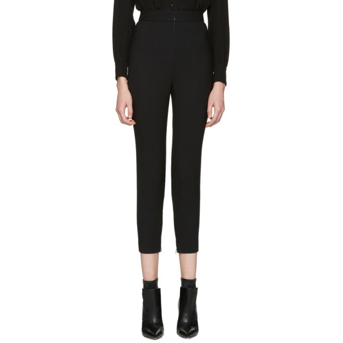 Photo: Alexander McQueen Black Skinny Wool Trousers