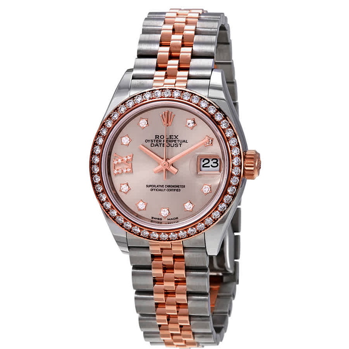 Photo: Rolex Lady Datejust Sundust Diamond Dial Ladies Steel and 18ct Jubile Watch 279381SNRDJ