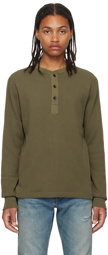 rag & bone Khaki Garment-Dyed Henley