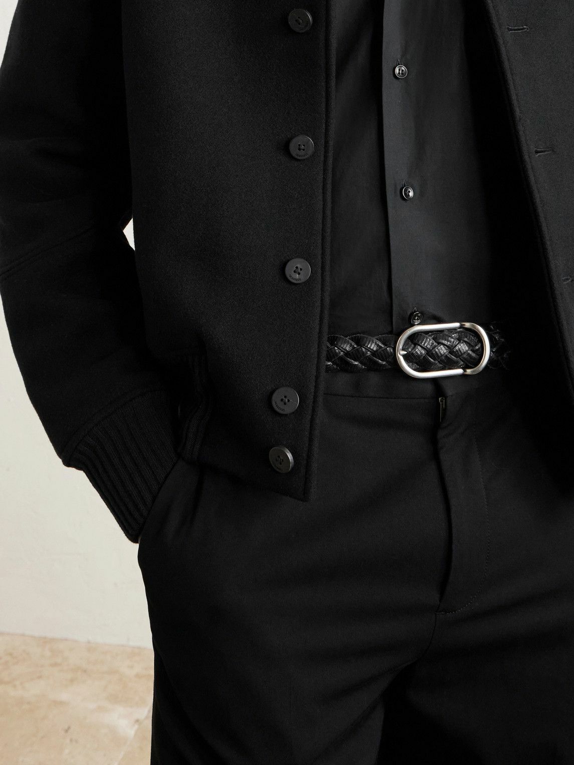 Jacquemus - Feltro Wool-Felt Bomber Jacket - Black