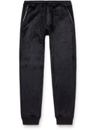 TOM FORD - Tapered Modal-Blend Velour Sweatpants - Black