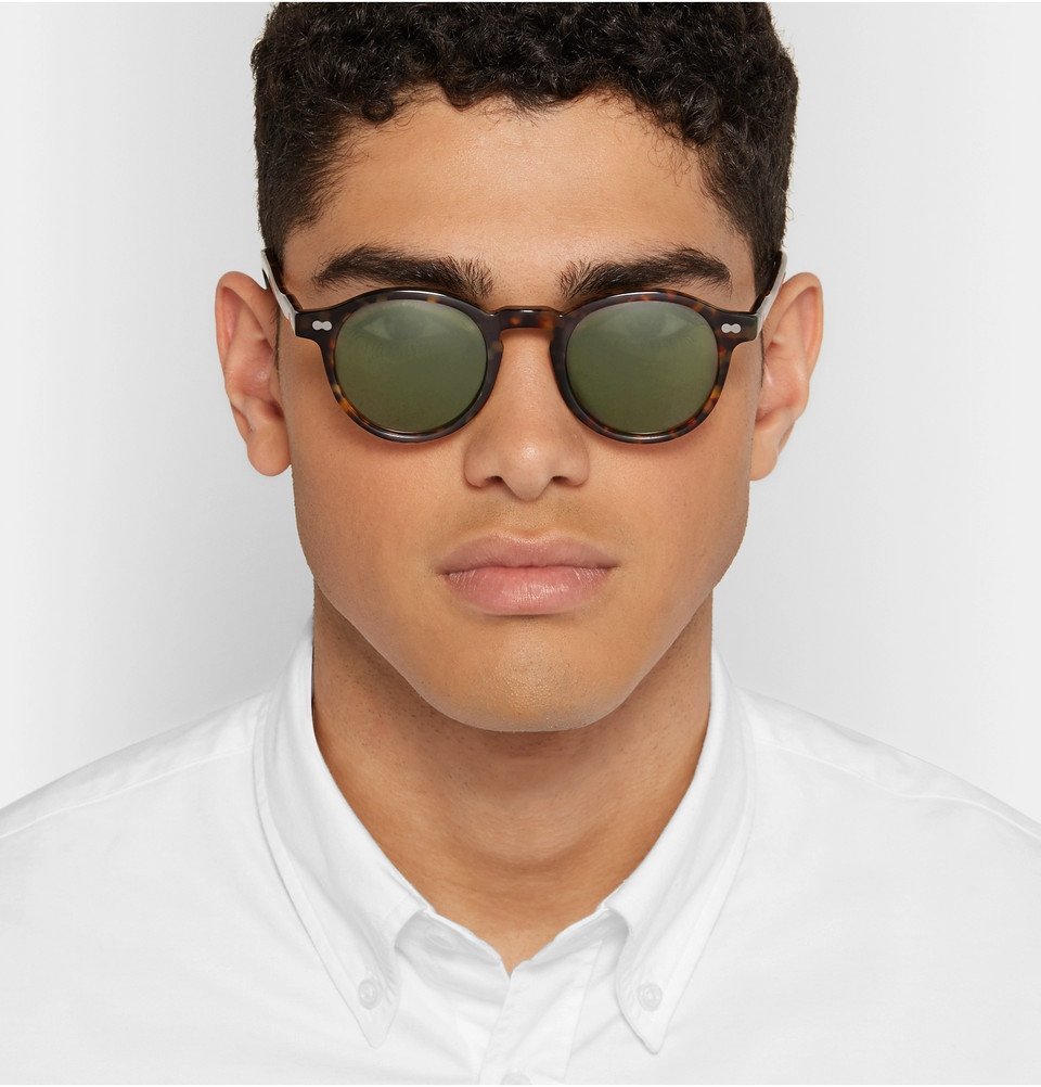 Oliver Peoples Op-13 Sun Round-frame Acetate Sunglasses - Tortoiseshell |  Editorialist