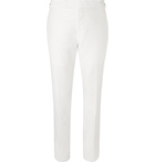 TOM FORD - White Shelton Slim-Fit Cotton and Linen-Blend Suit Trousers - Men - White