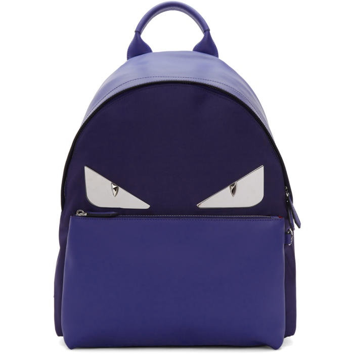 Photo: Fendi Blue Bag Bugs Backpack 