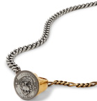 ALEXANDER MCQUEEN - Skull Silver and Gold-Tone Necklace - Silver