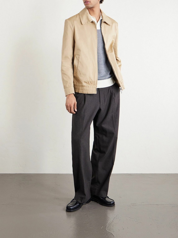 Photo: Barena - Cotton-Gabardine Blouson Jacket - Neutrals