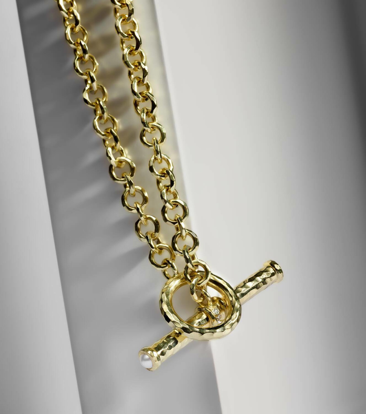 Octavia Elizabeth The Lower Coast 18kt gold chain necklace with diamonds and pearls