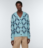 Marni - Intarsia mohair-blend cardigan